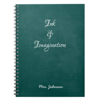 Carnet vert Encre et Imagination