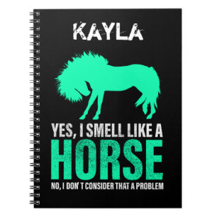 Carnet Vert Oui Je Sens Comme Un Cheval Personnalisé