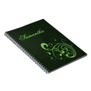 Carnet Vert tourbillonnant