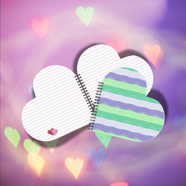 Carnet Vert, violet, gris - Trucs de brosse | (Créateur téléchargé)