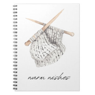 Carnet Veux chaleureux, tricot, tissé