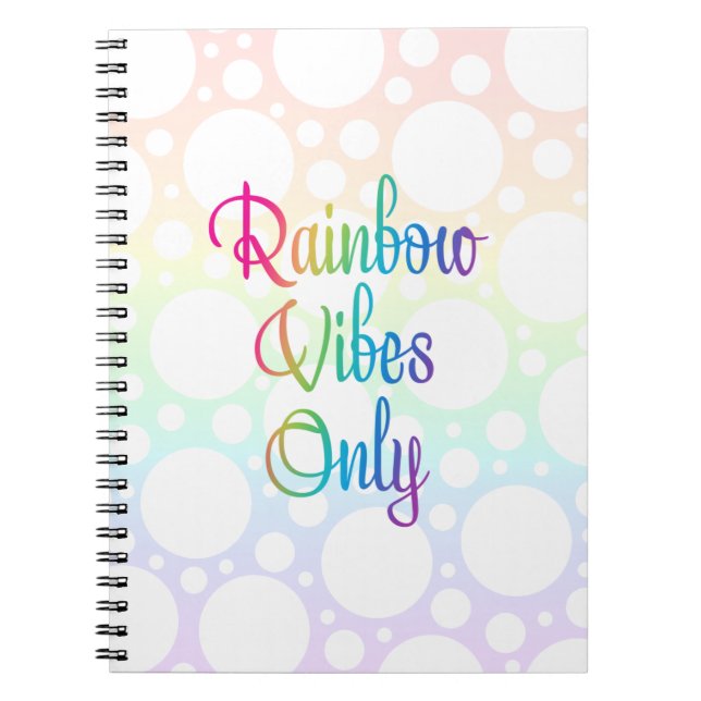 Carnet Vibes arc-en-ciel uniquement (Devant)