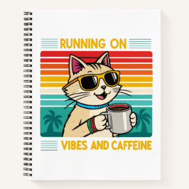 Carnet Vibes de café rétro - Amoureux de caféine amusant