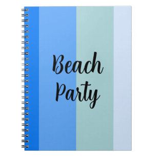 Carnet Vibes De Plage, Bleues
