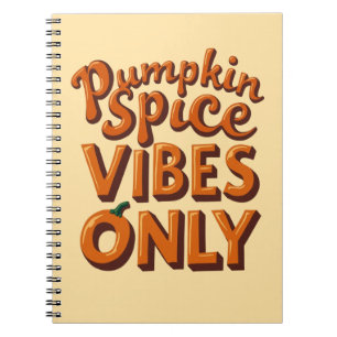 Carnet Vibes de Spice de Citrouille Uniquement – Rétro Gr