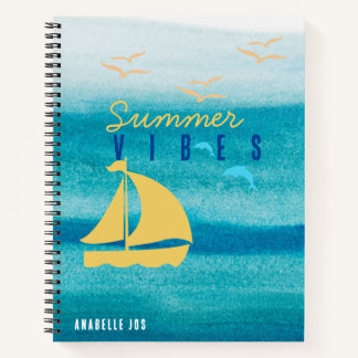 Carnet Vibes d'été Blue Ocean - Customisé