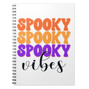 Carnet Vibes Éffrayantes rétro Super Vintage Halloween