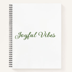 Carnet Vibes joyeux Noël vert nom de famille