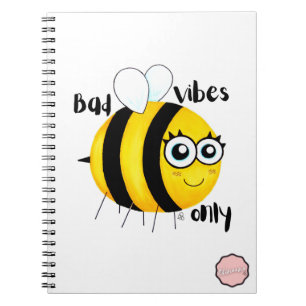 Carnet Vibes Mauvaises Seulement, Jolie Abee Caricature