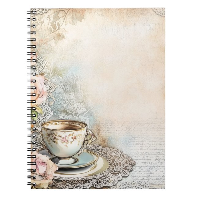 Carnet Victorian Tea Party Spiral Photo Notebook (Devant)