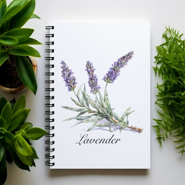 Carnet Vie de plantes : Lavande, personnalisable (Créateur téléchargé)