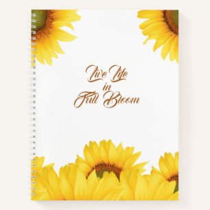 Carnet Vie en pleine floraison Citation tournesol de l'é