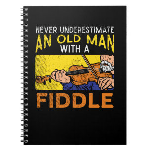 Carnet Vieil Homme Violoniste