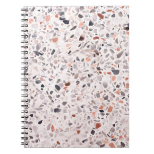 Carnet Vieille texture terrazzo, motif d'hamper.