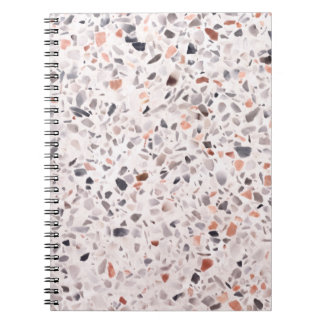 Carnet Vieille texture terrazzo, motif d'hamper.