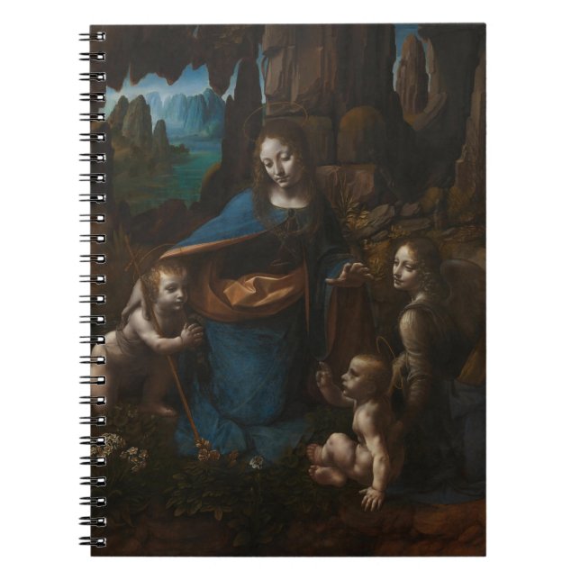 Carnet Vierge des Rochers, Vierge Marie, Jésus, Jean (Devant)