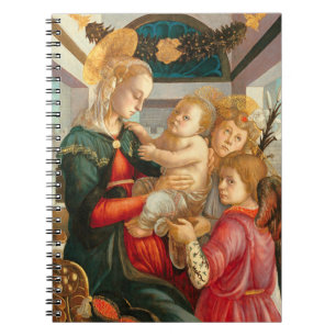 Carnet Vierge et enfant avec deux anges Sandro Botticelli