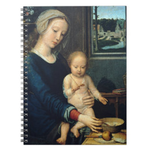 Carnet Vierge et enfant avec soupe au lait - Gerard David
