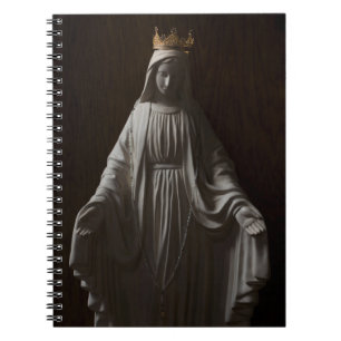 Carnet Vierge Marie portant une spirale d'or