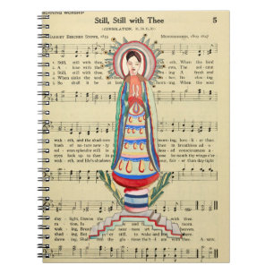Carnet Vierge vintage Marie Notre-Dame de la Lumière art 