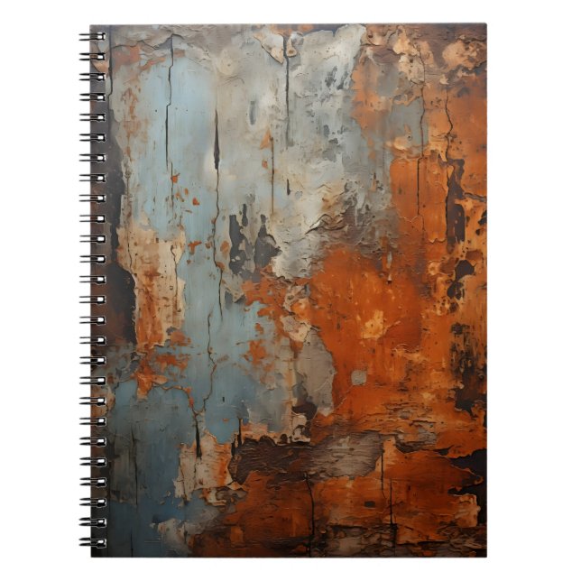 Carnet Vieux acier rouillé Texture métallique rouillée (Devant)