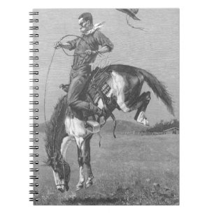 Carnet Vieux Cowboys de Rodéo, Cheval Sauvage Indomptable