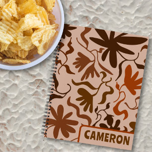Carnet Vignes Coulantes Brun Rustique Personnalisé
