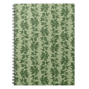 Carnet Vignes d'Hérida - vert botanique D_L motif.