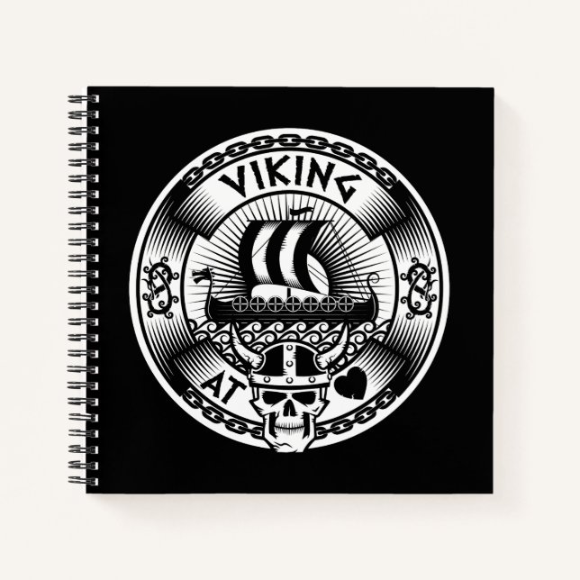Carnet Viking au coeur (Devant)