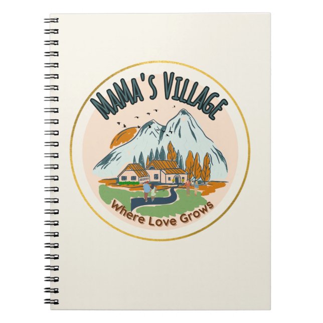 Carnet Village de maman : Où l'amour grandit (Devant)