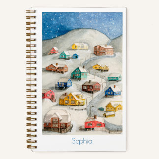 Carnet Village d'hiver cosy Art