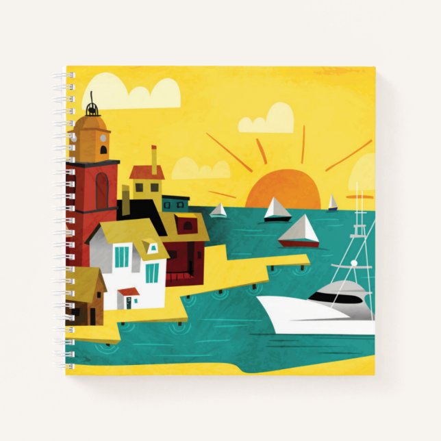 Carnet Ville Abstraite de Port (Devant)