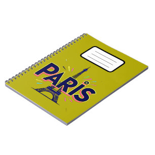 Carnet Ville de Lumières : Typographie audacieuse d'art p