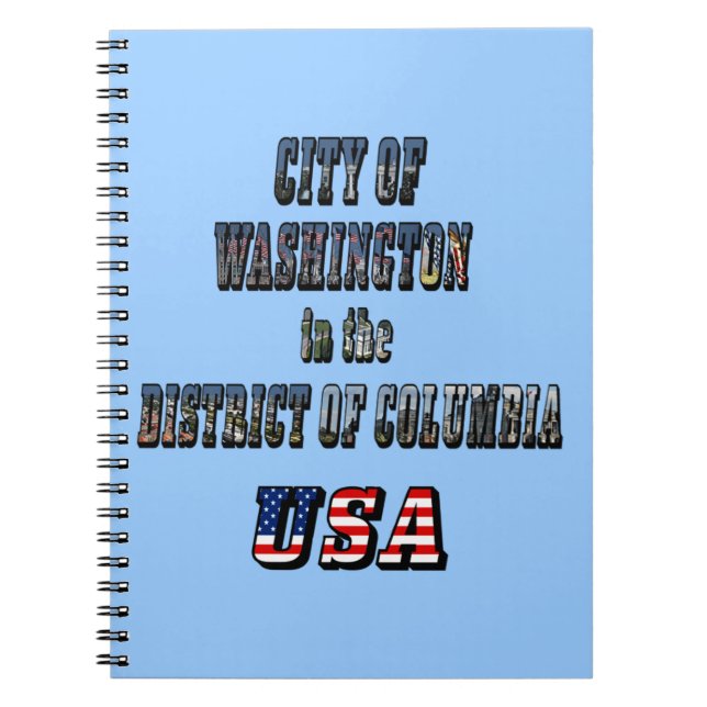 Carnet Ville de Washington dans le district de Columbia U (Devant)