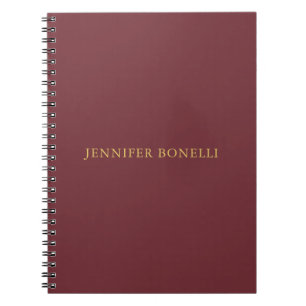 Carnet Vin & Or Couleur Professionnel Tendance Moderne Un