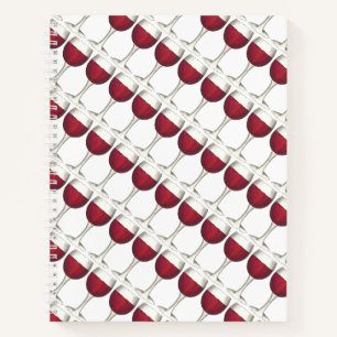 Carnet Vin rouge Dégustation Verre Bottle Raisins Merlot