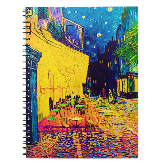 Carnet Vincent Van Gogh - Café Terrasse Au Night Pop Art (Devant)