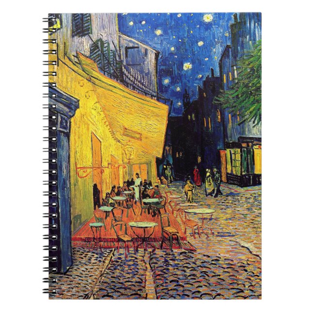 Carnet Vincent Van Gogh - Café Terrasse En Nuit Art (Devant)