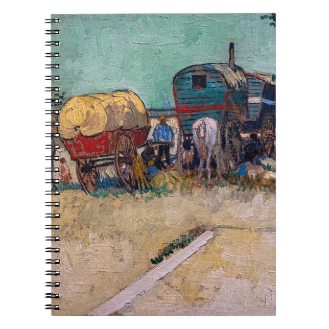 Carnet Vincent Van Gogh - Caravanes, Camp de Tziganes prè (Devant)