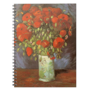 Carnet Vincent van Gogh Nature morte Vase avec Coquelicot