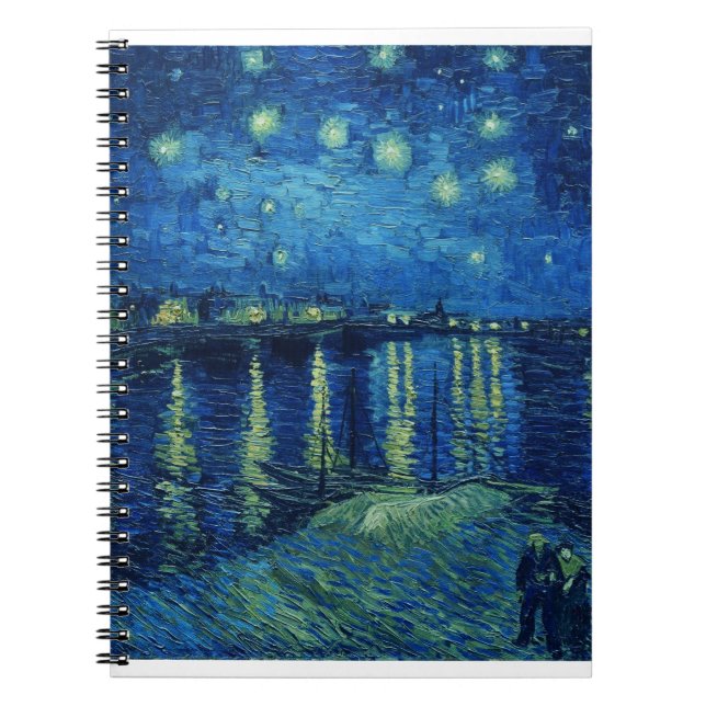 Carnet Vincent Van Gogh - Nuit étoilée sur le Rhône (Devant)
