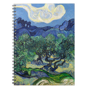 Carnet Vincent van Gogh - Oliviers avec les Alpilles