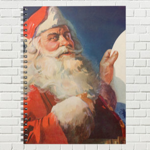 Carnet Vintage Christmas, Père Noël Naughty Nice Liste