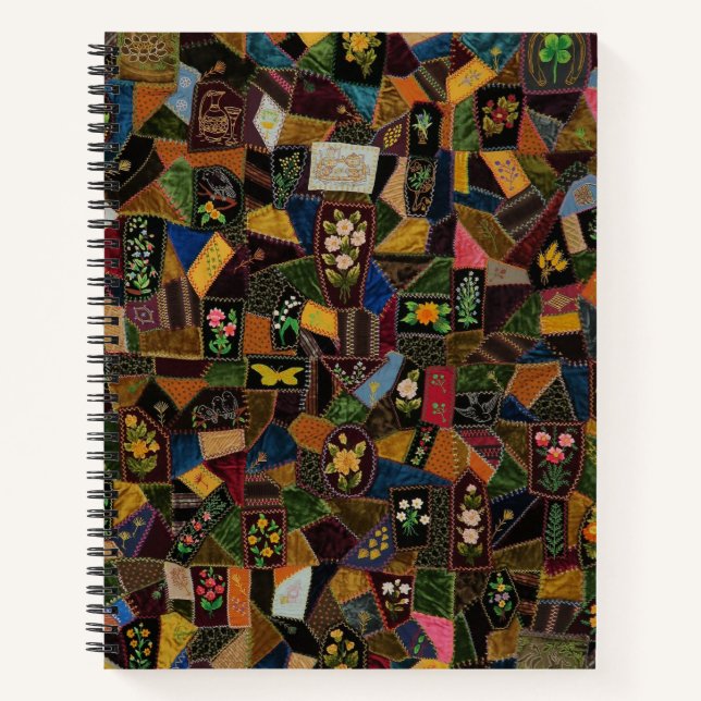 Carnet Vintage Crazy Quilt (Devant)