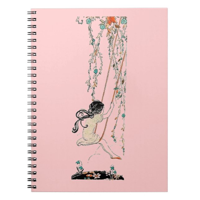 Carnet vintage de fille d'oscillation (Devant)