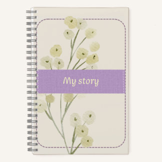Carnet Vintage Floral Watercolor Notebook