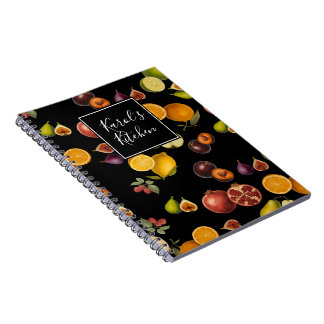 Carnet Vintage Fruits Notebook/Recipe Book (Customize)