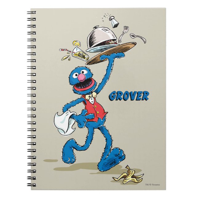 Carnet Vintage Grover le serveur (Devant)