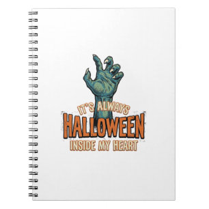 Carnet Vintage Halloween à l'intérieur de mon cœur Monstr