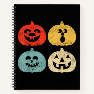 Carnet Vintage Halloween Citrouille Funny Retro Cadeau